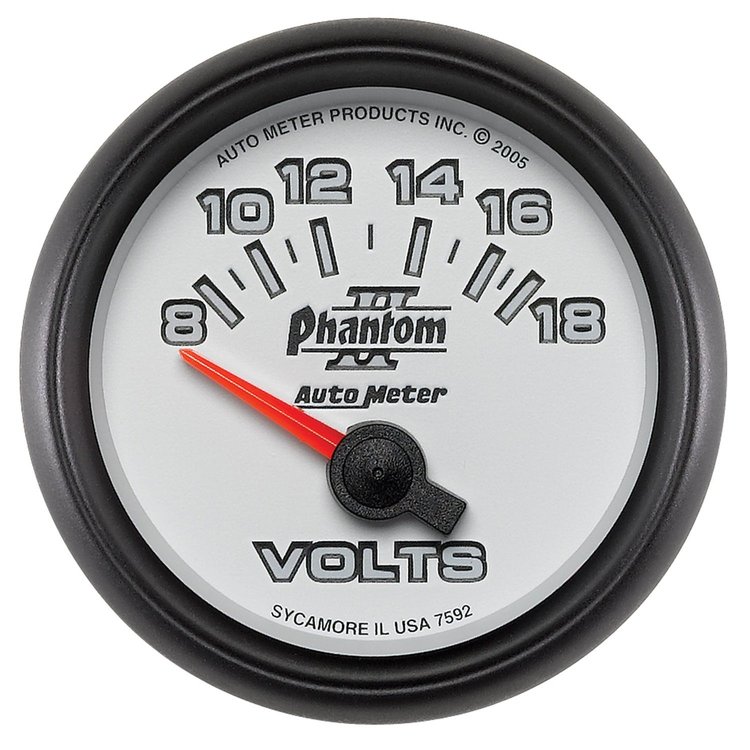 Phantom II Voltmeter 2-1/16" electrical (short sweep)