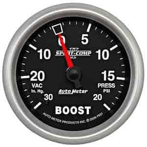 Sport-Comp II Vacuum/Boost Gauge 2-5/8" Mechanical (Full Sweep)