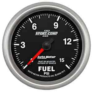 Sport-Comp II Fuel Pressure Gauge 2-5/8" Mechanical (Full Sweep)