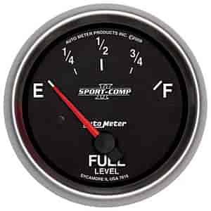 Sport-Comp II Fuel Level Gauge 2-5/8" Electrical (Short Sweep)