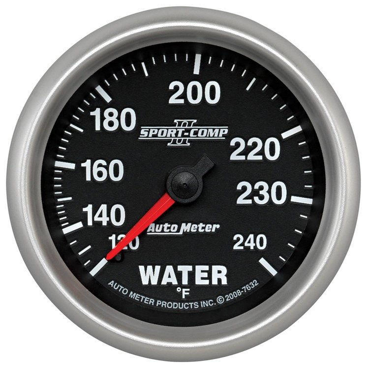 Sport-Comp II Water Temperature Gauge 2-5/8" Mechanical (Full Sweep)