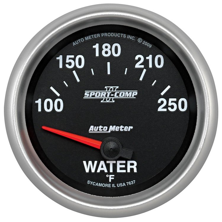 Sport-Comp II Water Temperature Gauge 2-5/8" Electrical (Short Sweep)