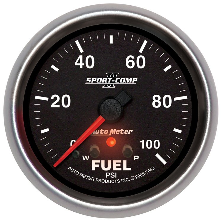 Sport-Comp II Fuel Pressure Gauge 2-5/8" Electrical (Full Sweep)
