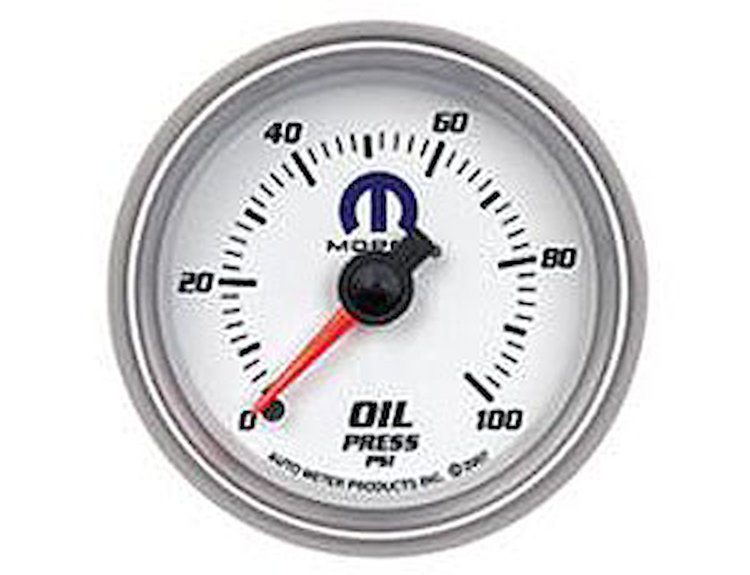 Mopar Performance Gauge Mechanical Oil Pressure: 2-1/16"