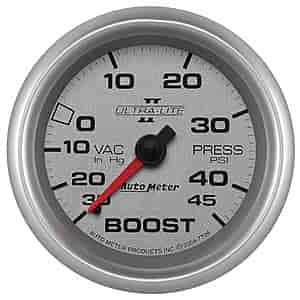 Ultra-Lite II Vacuum/Boost Gauge 30 Hg/45 psi