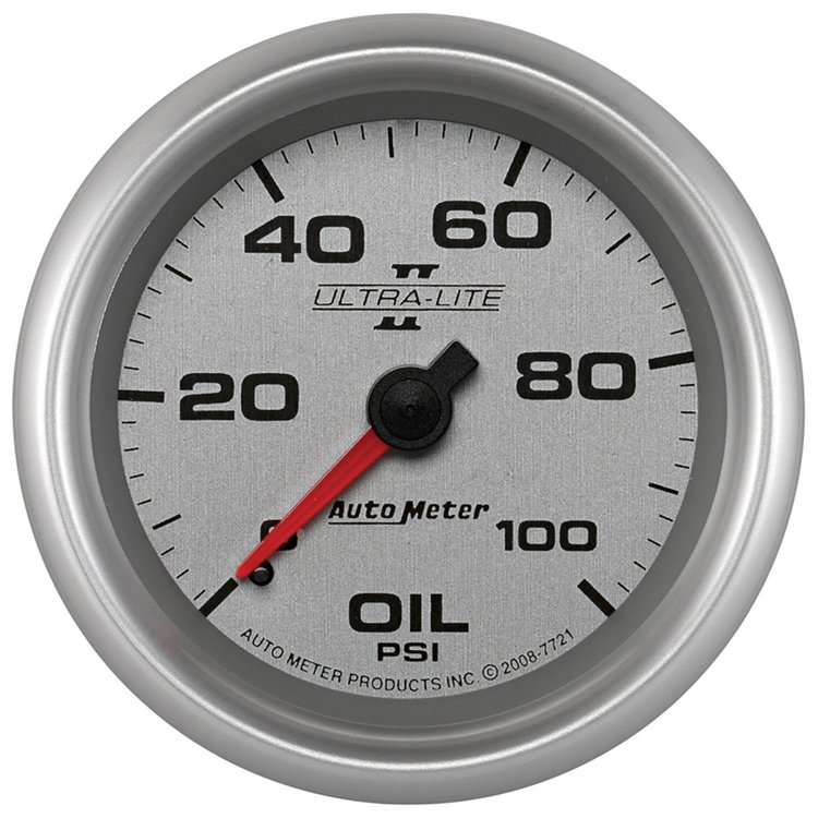 Ultra-Lite II Oil Pressure Gauge 0-100 psi