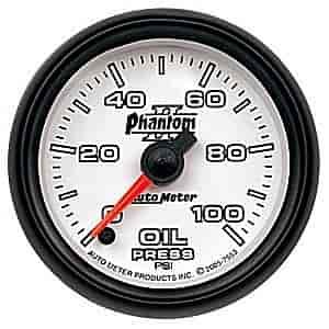 Phantom II Oil Pressure Gauge 2-5/8" Electrical (Full Sweep)