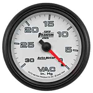 Phantom II Vacuum Gauge 2-5/8" Mechanical (Full Sweep)