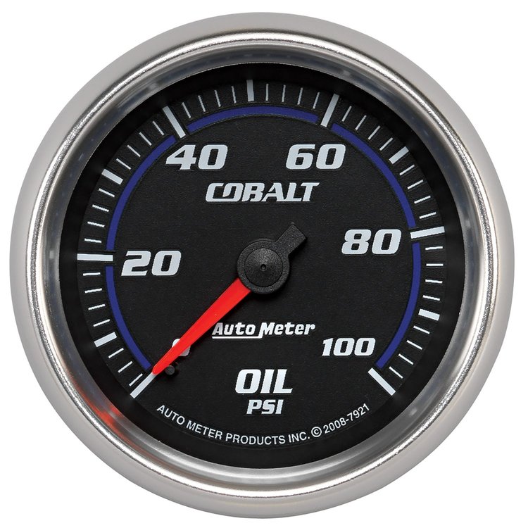 Cobalt Oil Pressure Gauge 2-5/8" Mechanical