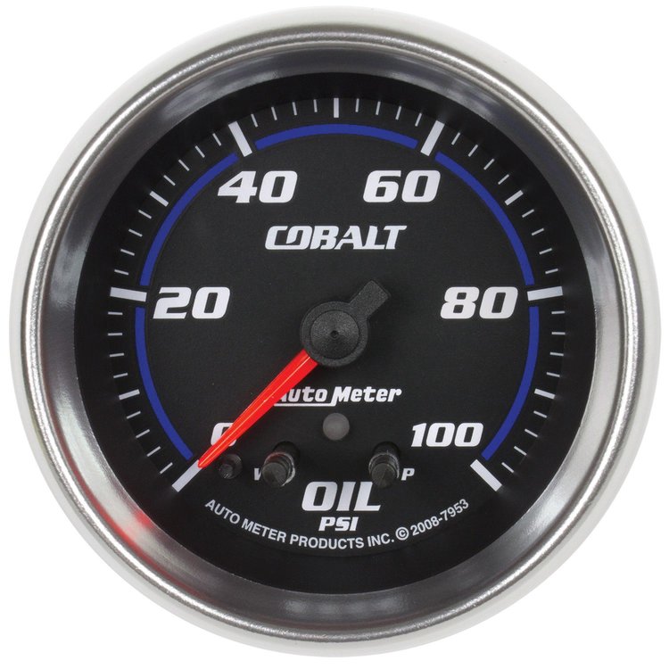 Cobalt Oil Pressure Gauge 2-5/8" Electrical