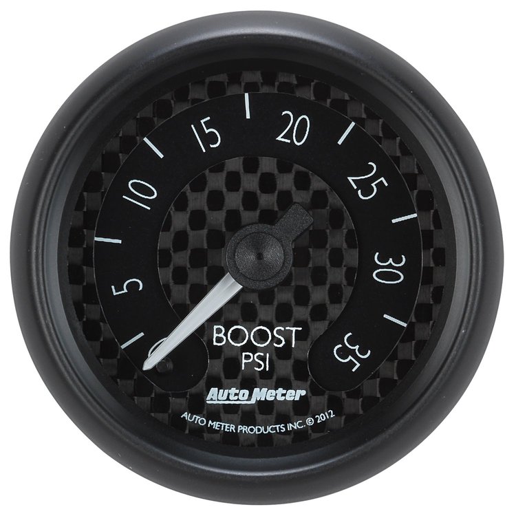GT Series Boost Gauge 2-1/16", Mechanical (Full Sweep)