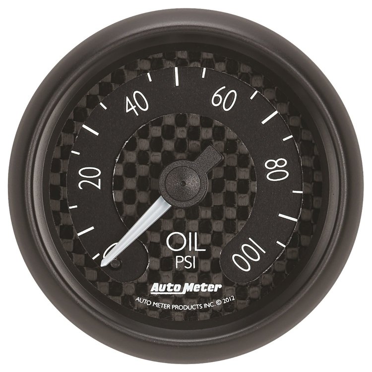 GT Series Oil Pressure Gauge 2-1/16", Mechanical (Full Sweep)