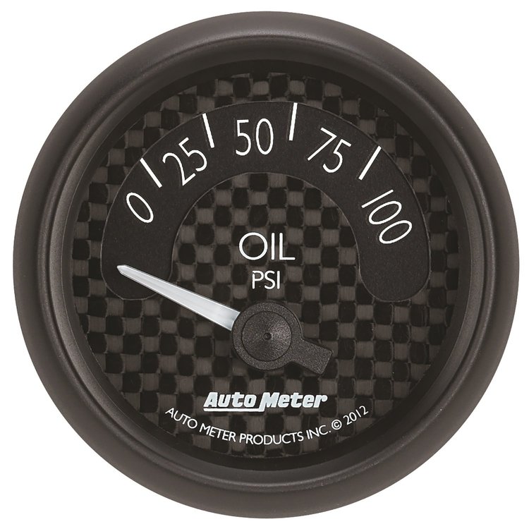 GT Series Oil Pressure Gauge 2-1/16", Electrical (Short Sweep)