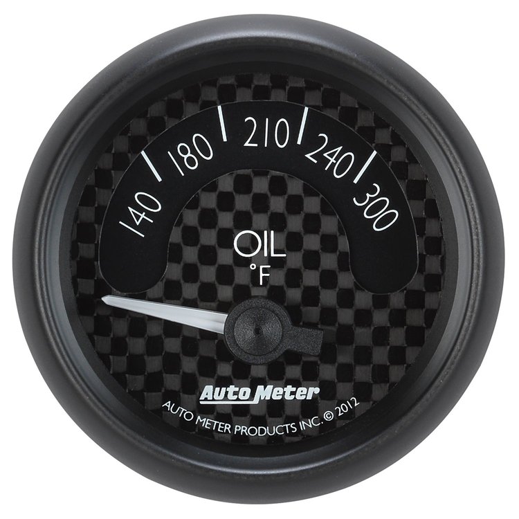 GT Series Oil Temperature Gauge 2-1/16", Electrical (Short Sweep)