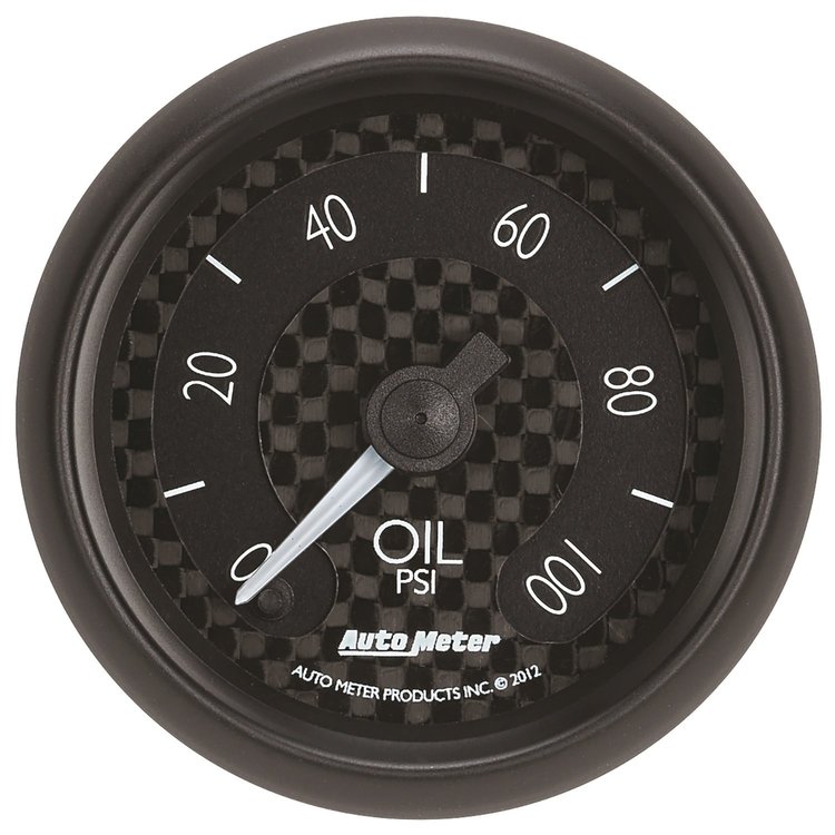 GT Series Oil Pressure Gauge 2-1/16", Electrical (Full Sweep)