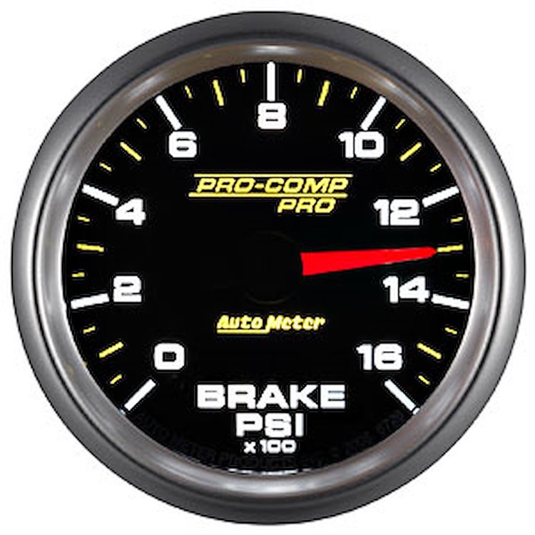 Pro-Comp Pro Brake Pressure Gauge 2-1/16"