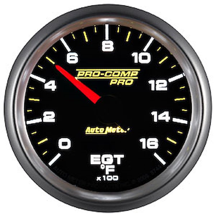 Pro-Comp Pro Exhaust Gas Temperature Gauge 2-1/16"