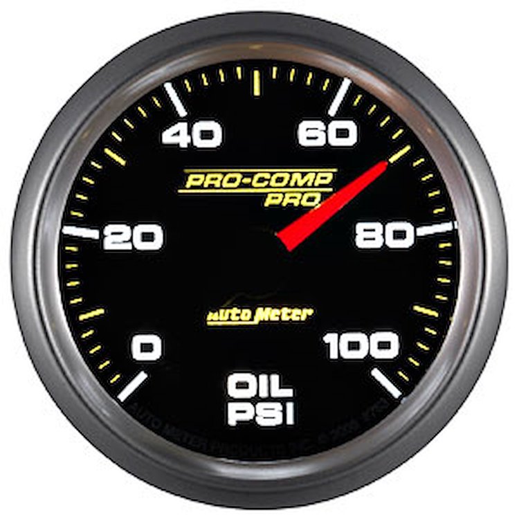 Pro-Comp Pro Oil Pressure Gauge 2-1/16"