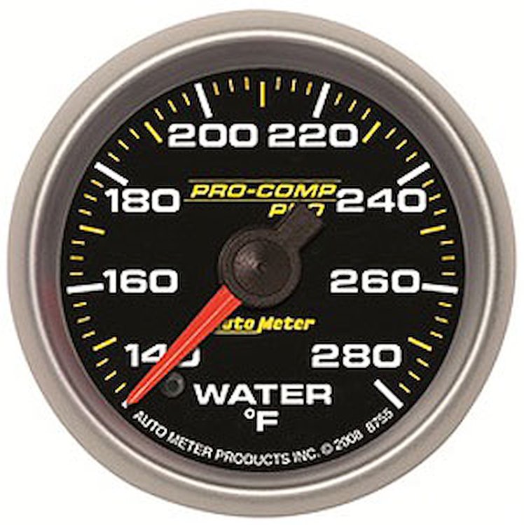 Pro-Comp Pro Water Temperature Gauge 2-1/16"