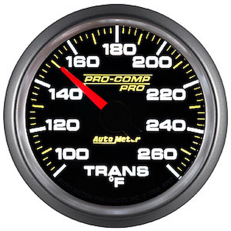 Pro-Comp Pro Transmission Temperature Gauge 2-1/16"