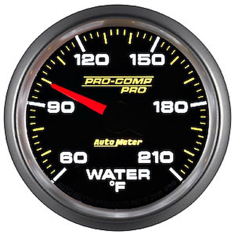 Pro-Comp Pro Water Temperature Gauge 2-1/16"