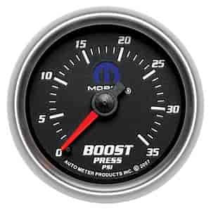 Officially Licensed Mopar Boost Gauge 2-1/16" Mechanical (Full Sweep)