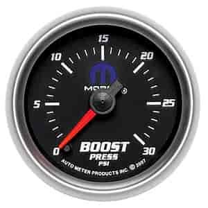 Officially Licensed Mopar Boost Gauge 2-1/16" Electrical (Full Sweep)