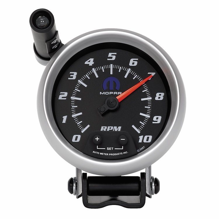 Officially Licensed Mopar Tachometer 3-3/8" Electrical with Shift Light