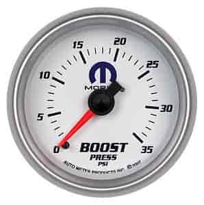 Officially Licensed Mopar Boost Gauge 2-1/16" Mechanical (Full Sweep)