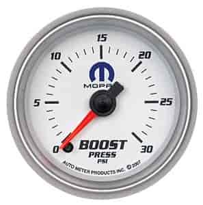 Officially Licensed Mopar Boost Gauge 2-1/16" Electrical (Full Sweep)