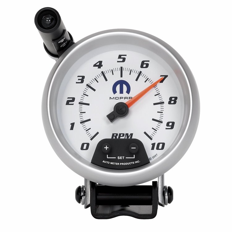 Officially Licensed Mopar Tachometer 3-3/8" Electrical with Shift Light