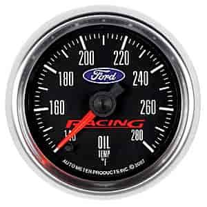 Officially Licensed Ford Oil Temperature Gauge 2-1/16" Electrical (Full Sweep)
