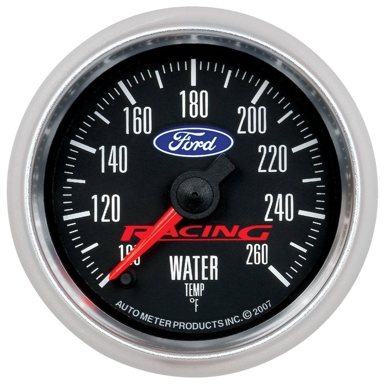 Officially Licensed Ford Water Temperature Gauge 2-1/16" Electrical (Full Sweep)