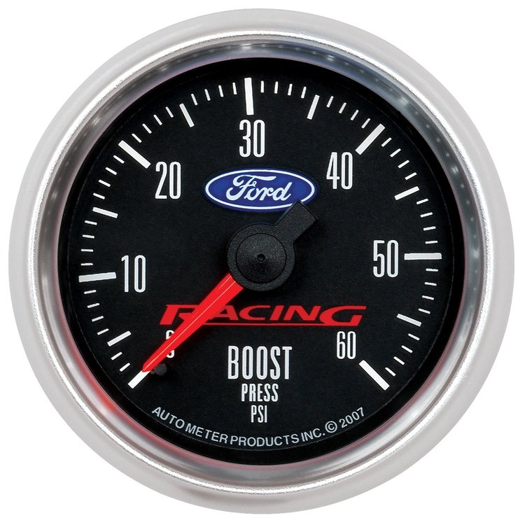 Officially Licensed Ford Boost Gauge 2-1/16" Mechanical (Full Sweep)