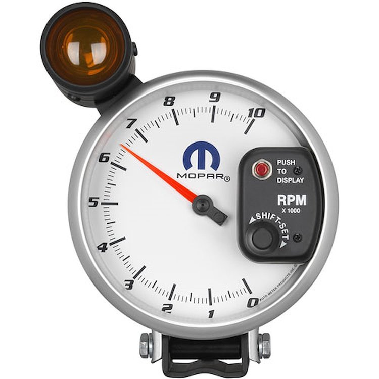 Officially Licensed Mopar Tachometer 5" Electrical with Shift Light