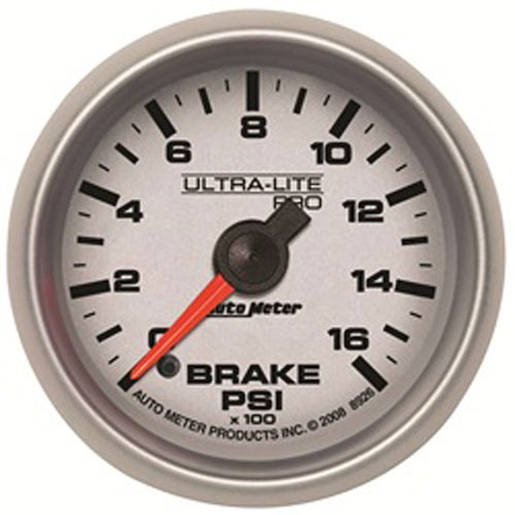 Ultra-Lite Pro Brake Pressure Gauge 2-1/16" Electrical