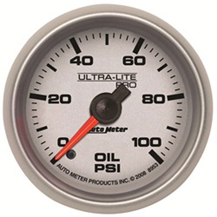 Ultra-Lite Pro Oil Pressure Gauge 2-1/16" Electrical