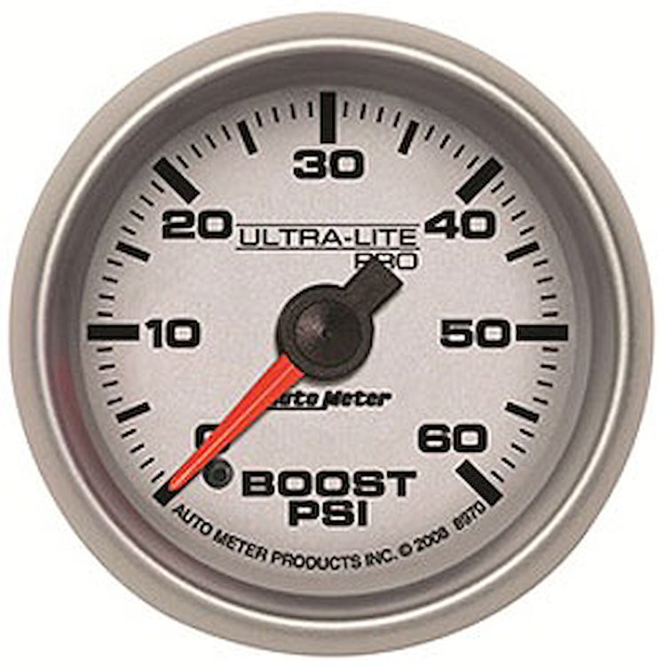 Ultra-Lite Pro Boost Pressure Gauge 2-1/16" Electrical
