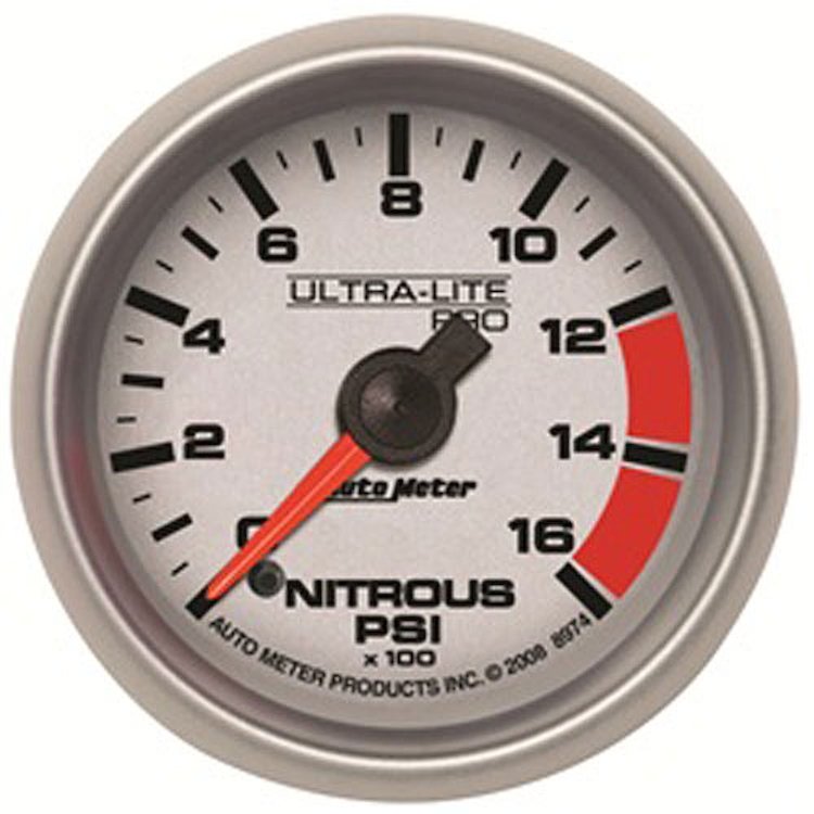 Ultra-Lite Pro Nitrous Pressure Gauge 2-1/16" Electrical