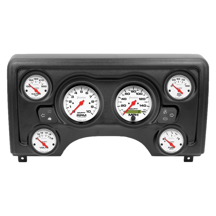 90011-09 6-Gauge Direct-Fit Dash Kit for 1997-2006 Jeep Wrangler TJ [Phantom Series]