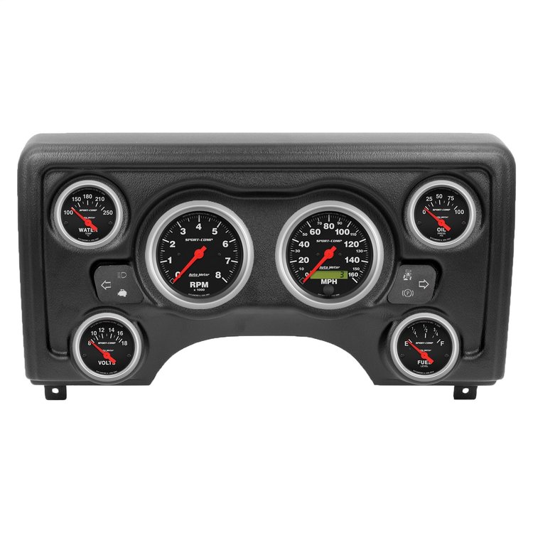 90011-11 6-Gauge Direct-Fit Dash Kit for 1997-2006 Jeep Wrangler TJ [Sport-Comp Series]
