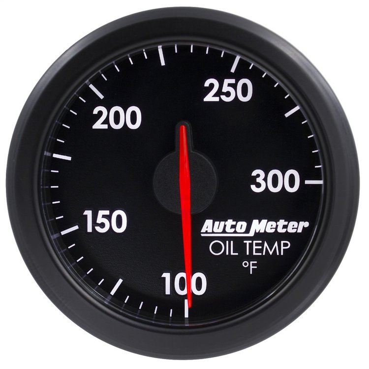 AirDrive Oil Temp Gauge Black 2-1/16"