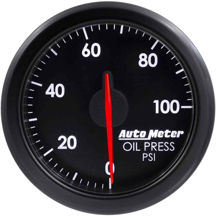 AirDrive Oil Pressure Gauge Black 2-1/16"