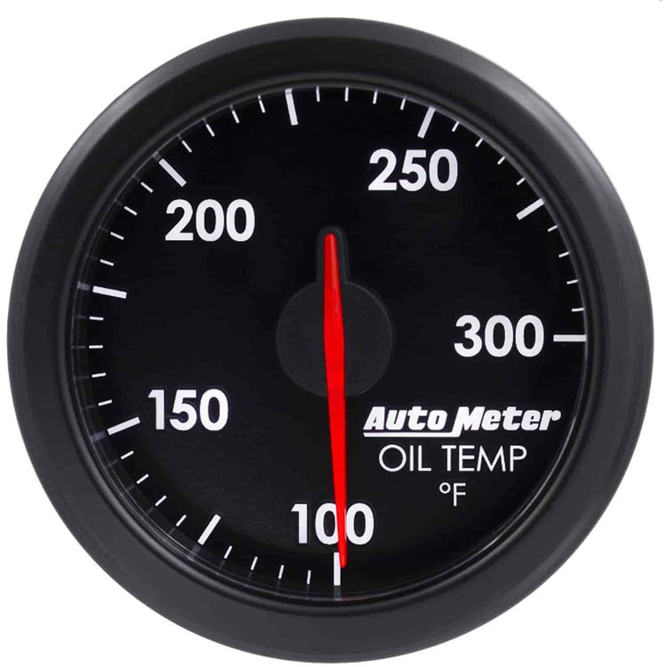AirDrive Trans Temperature Gauge Black 2-1/16"