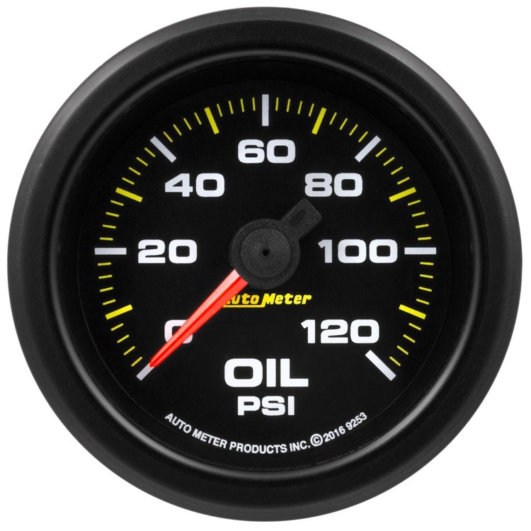 Environment Series Oil Pressure Gauge 0-120 PSI 2-1/16" Black