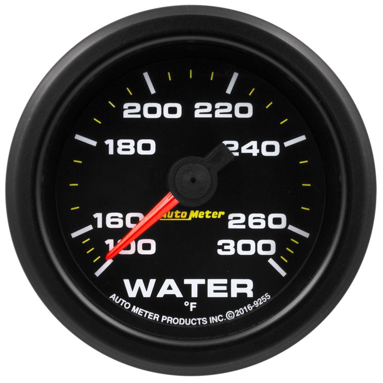 Environment Series Water Temp Gauge 100-300°F 2-1/16" Black