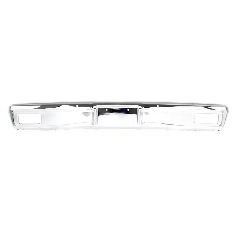 100-4081-1 Front Bumper without Impact Strip Holes, Chrome, 81-82 Chevy GMC Truck Blazer Jimmy Suburban