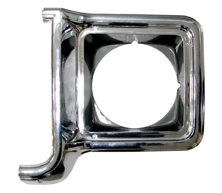 73-74 Chevy Pickup 73-78 GMC Pickup Jimmy Suburban LH SingleHeadlamp Bezel Plastic