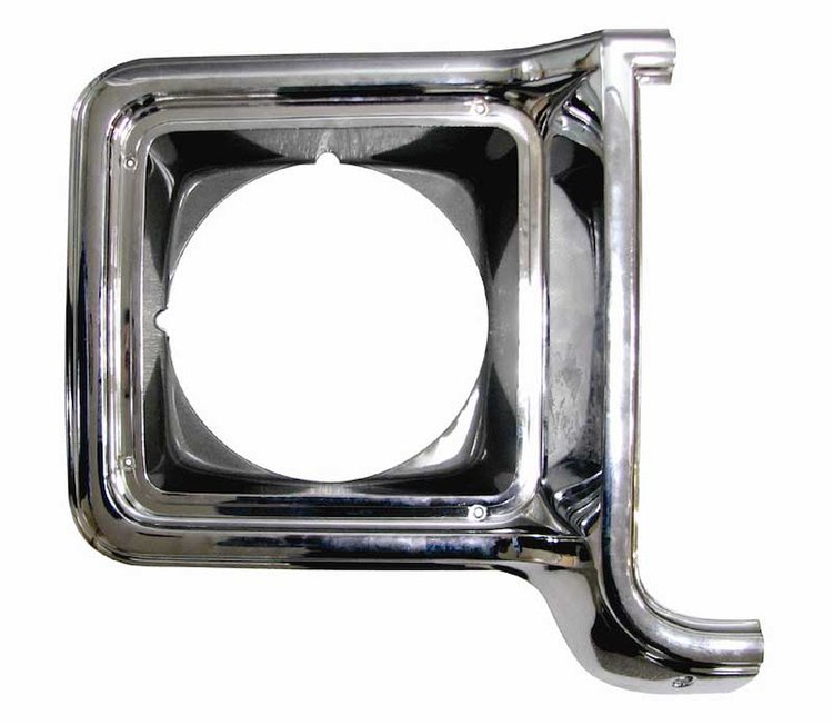 73-74 Chevy Pickup 73-78 GMC Pickup Jimmy Suburban RH SingleHeadlamp Bezel Plastic