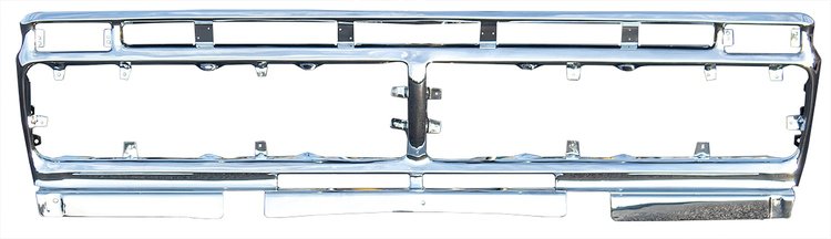 160-4573-1C Grille Shell for 1973-1977 Ford F100, F150, F250 [Chrome Steel]